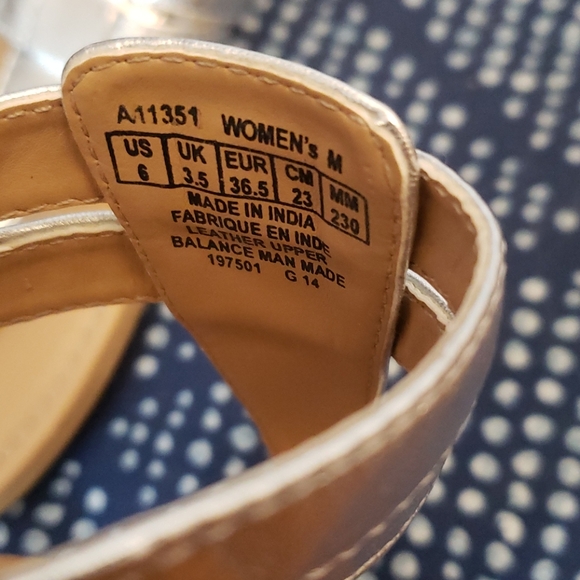 Silver Rockport Sandals - Picture 2 of 2